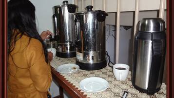 Free daily buffet breakfast