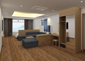 Suite Family Twin Room, Ocean View | 高档床上用品、羽绒被、加厚床垫、迷你吧（备有免费物品）