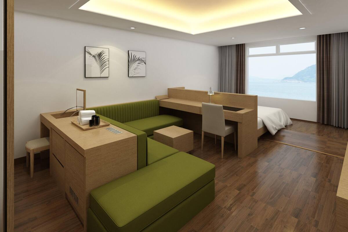 Deluxe Family Twin Room, Ocean View | Útsýni úr herberginu