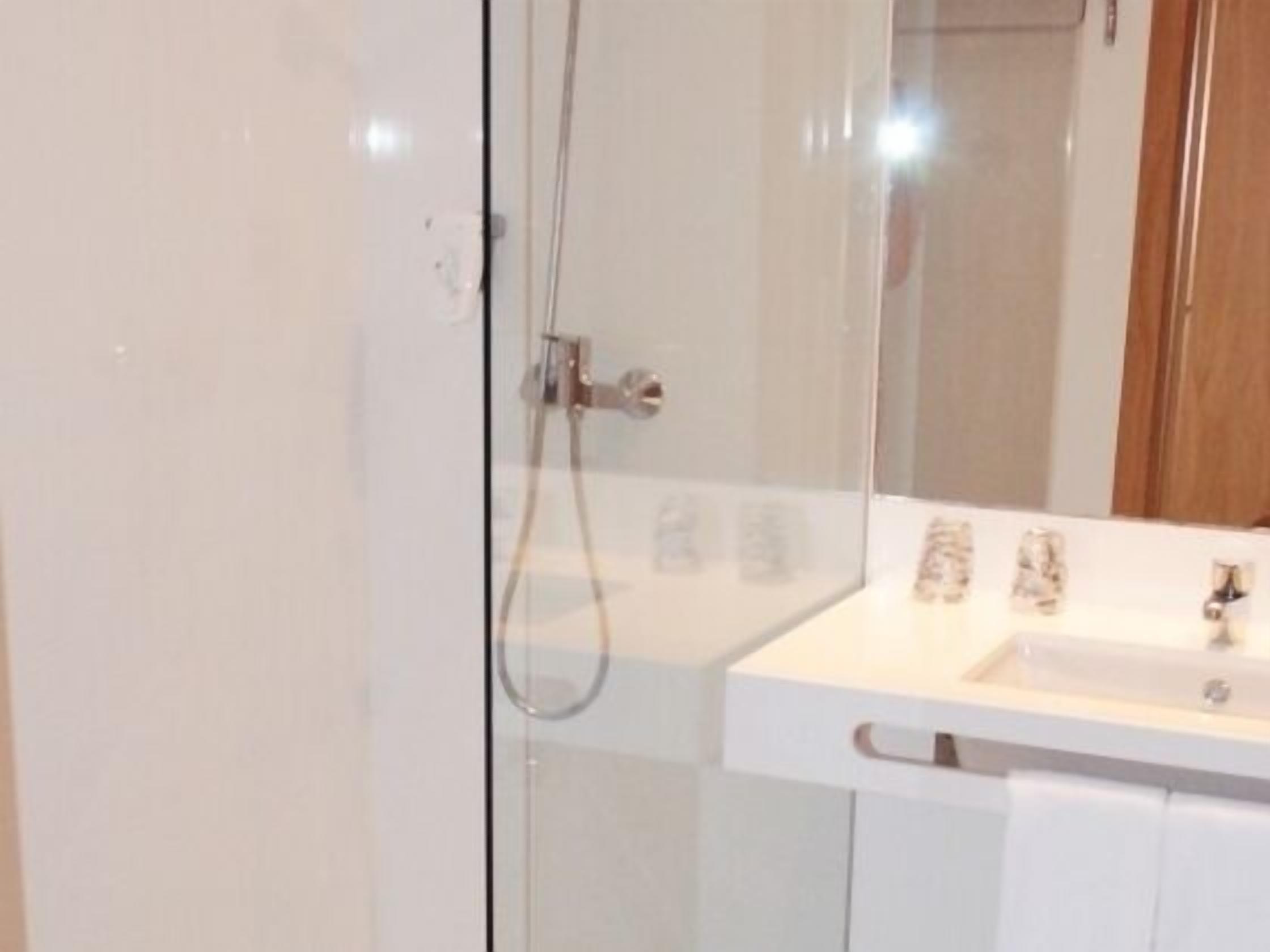 free toiletries, hair dryer, towels