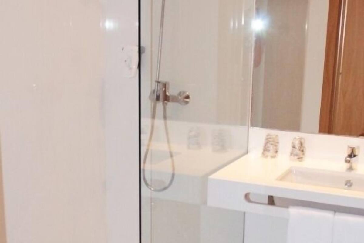 free toiletries, hair dryer, towels