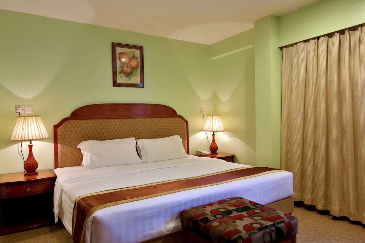 Premium tweepersoonskamer, 1 kingsize bed | 1 slaapkamer, een bureau, gratis wifi