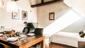 Apartment, 1 Bedroom (Radowid 34) | Living area | Flat-screen TV