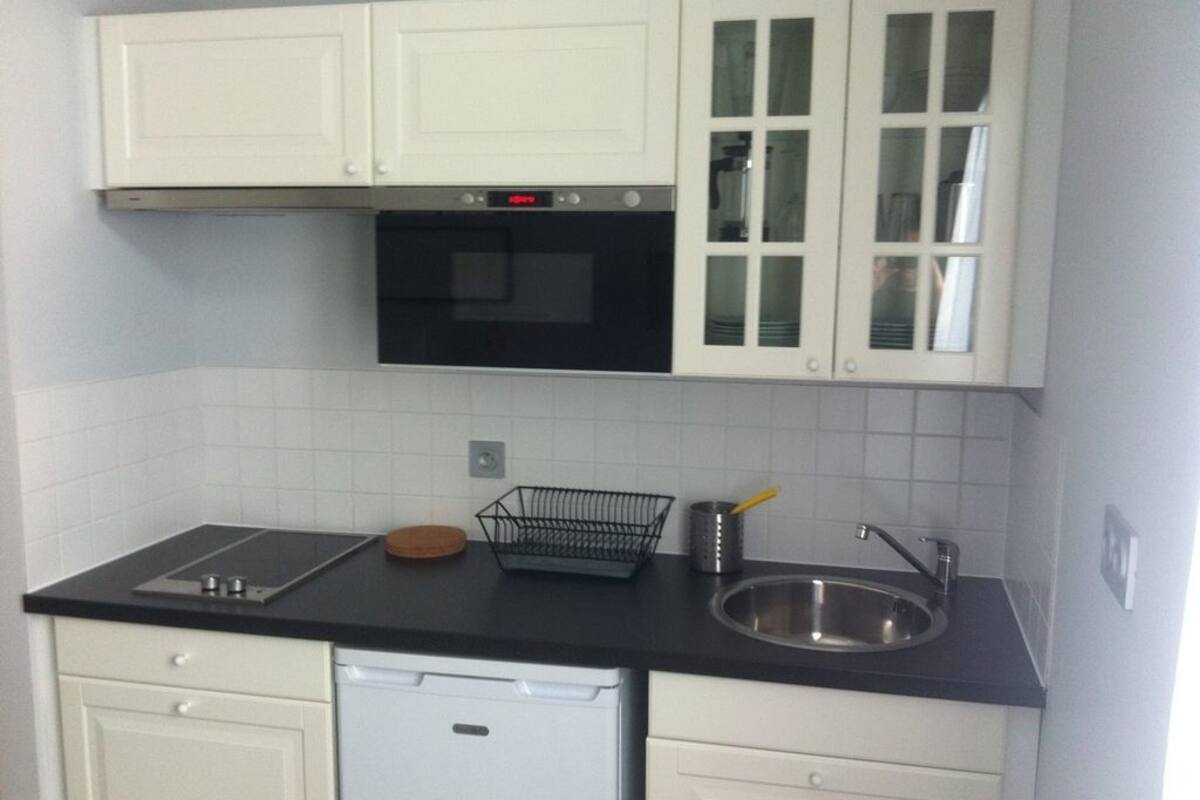 Studio, 2 Single Beds | Private kitchenette | Coffee/tea maker, fridge, microwave, stovetop