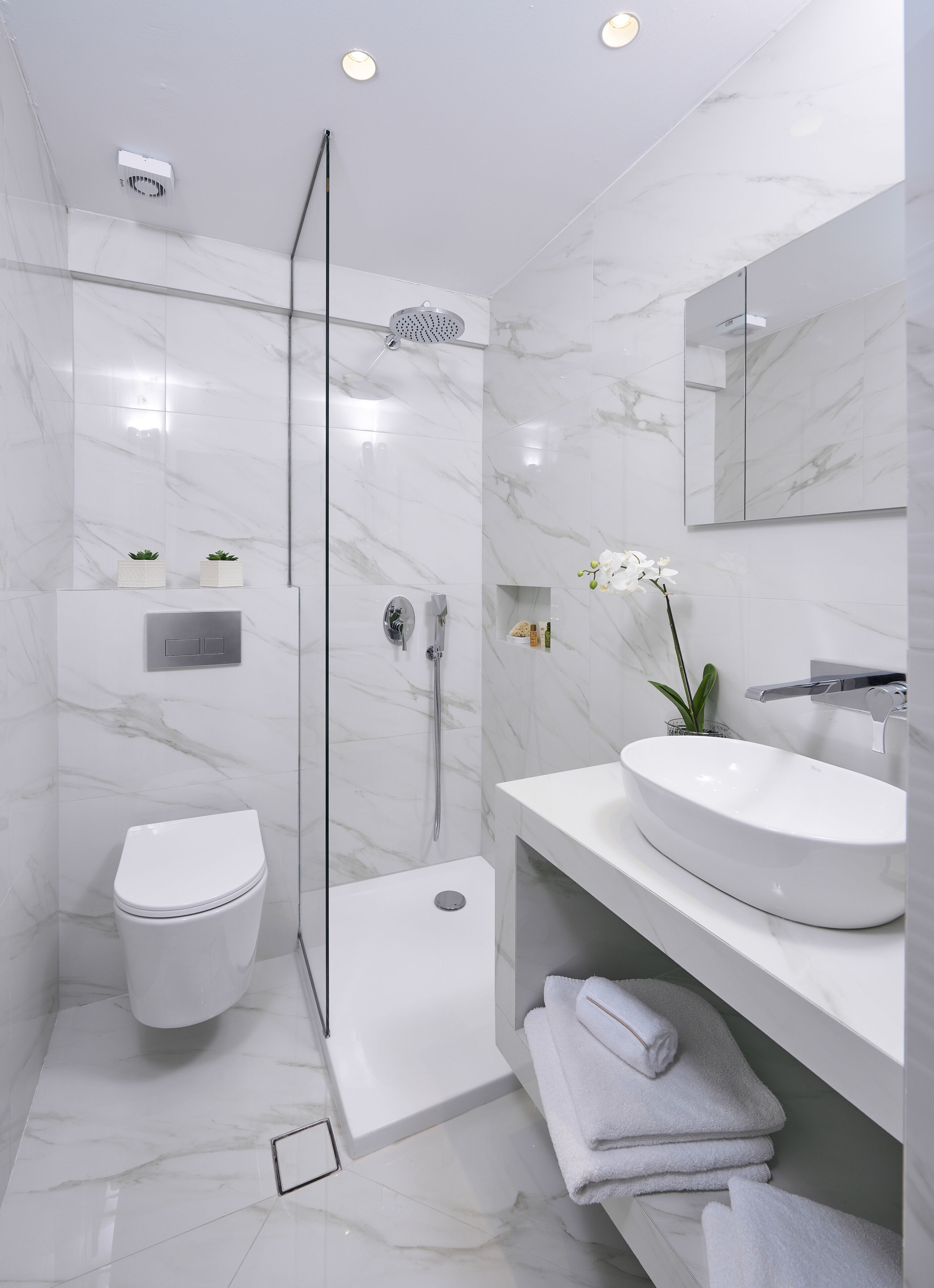 free toiletries, hair dryer, slippers, towels