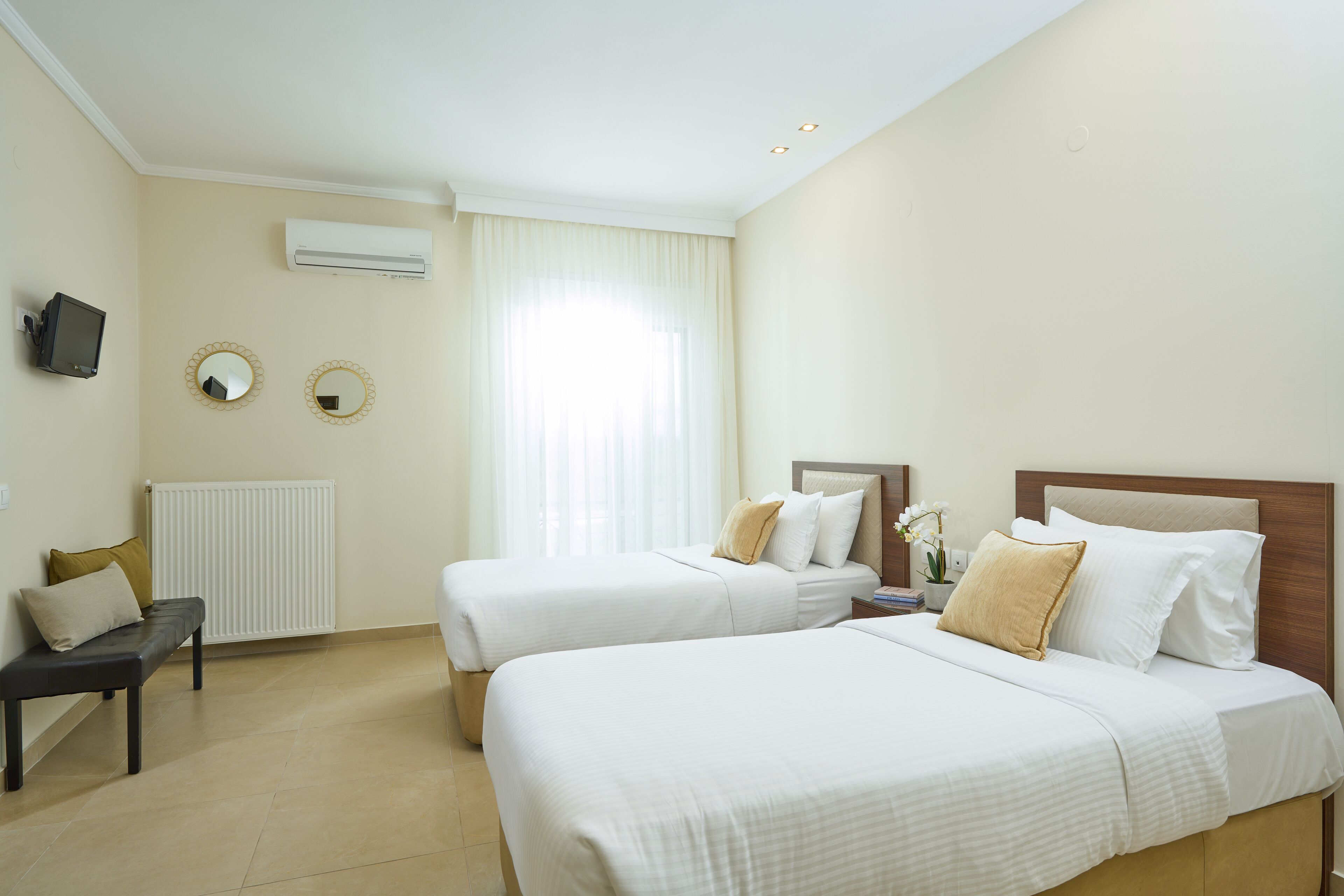 individually decorated, individually furnished, blackout curtains