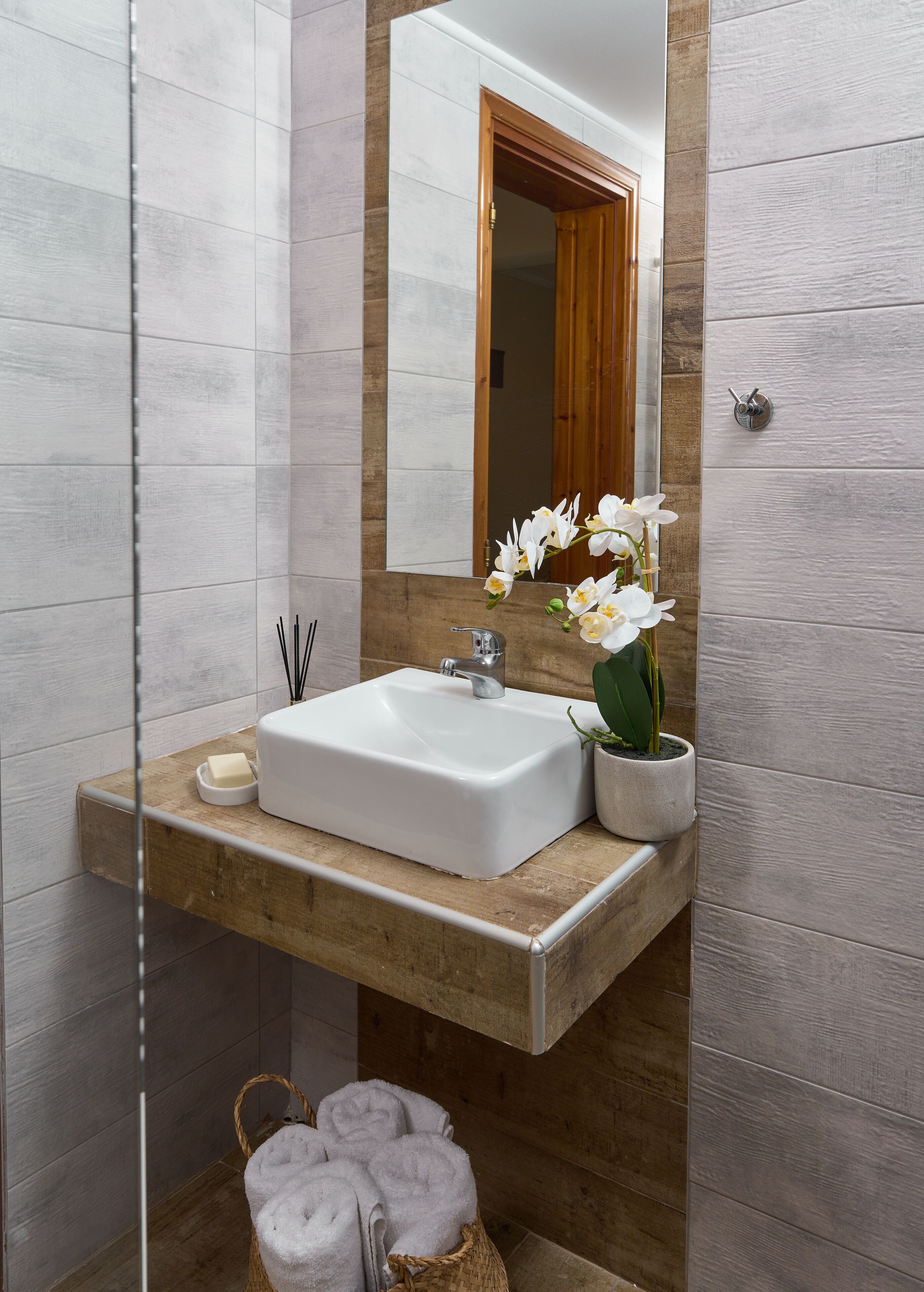 free toiletries, hair dryer, slippers, towels