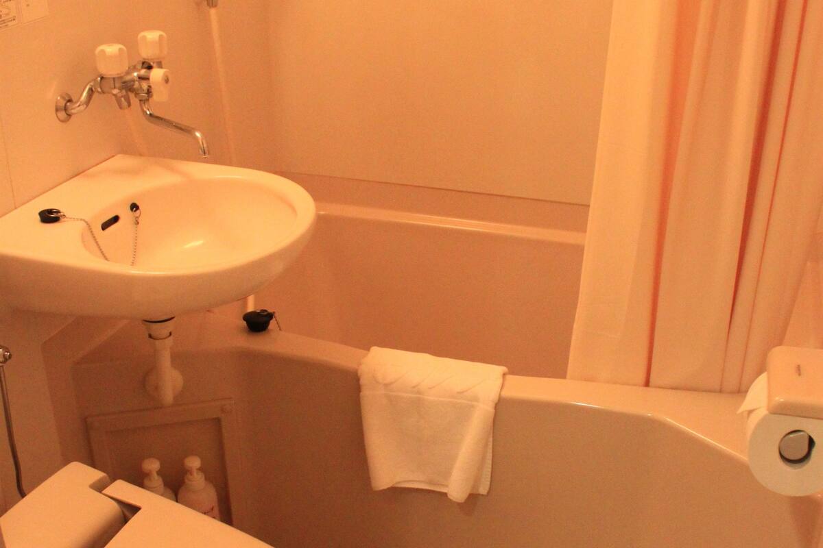 shower, rainfall showerhead, free toiletries, hair dryer