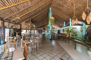 Breakfast, lunch, dinner served; Brazilian cuisine
