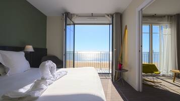 Suite, vista oceano | Biancheria da letto di alta qualità