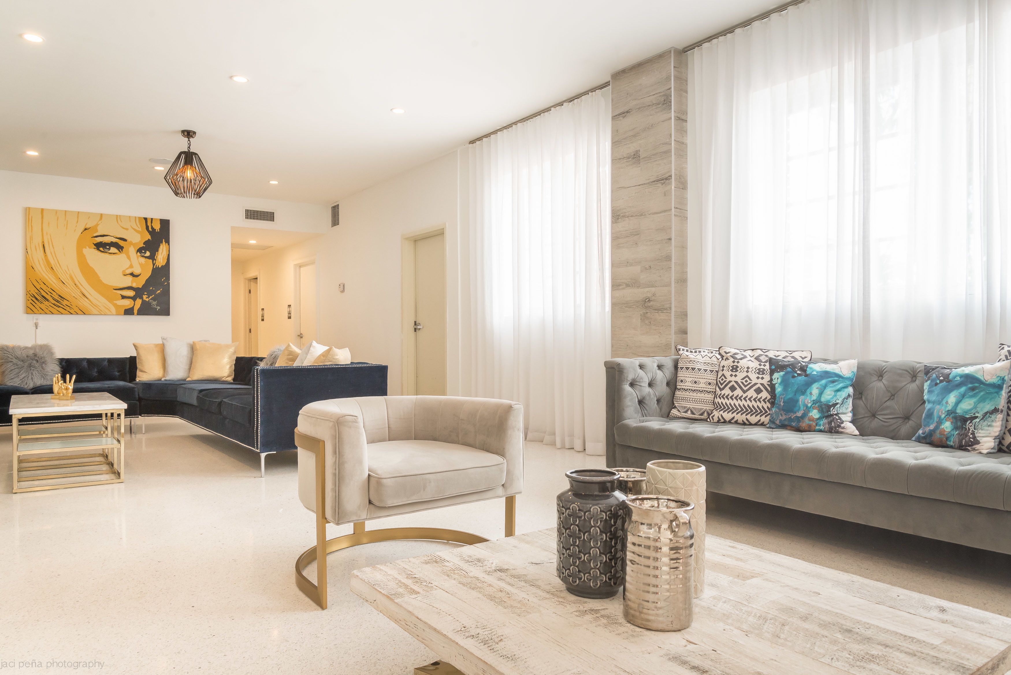 Sala de estar en el lobby