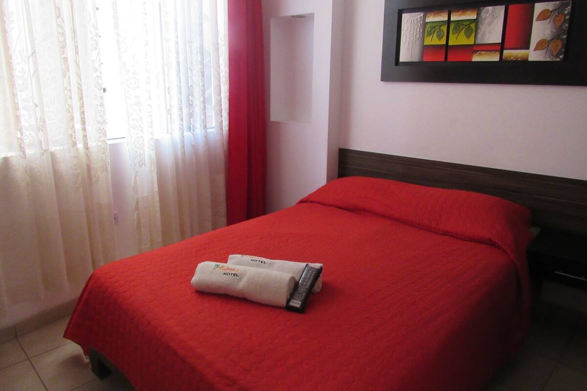 Habitación doble | 1 dormitorio, caja fuerte, camas supletorias y wifi gratis