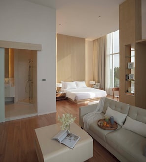 Penthouse, 2 phòng ngủ, quang cảnh biển (Suite) | Két bảo mật tại phòng, bàn, màn/rèm cản sáng 