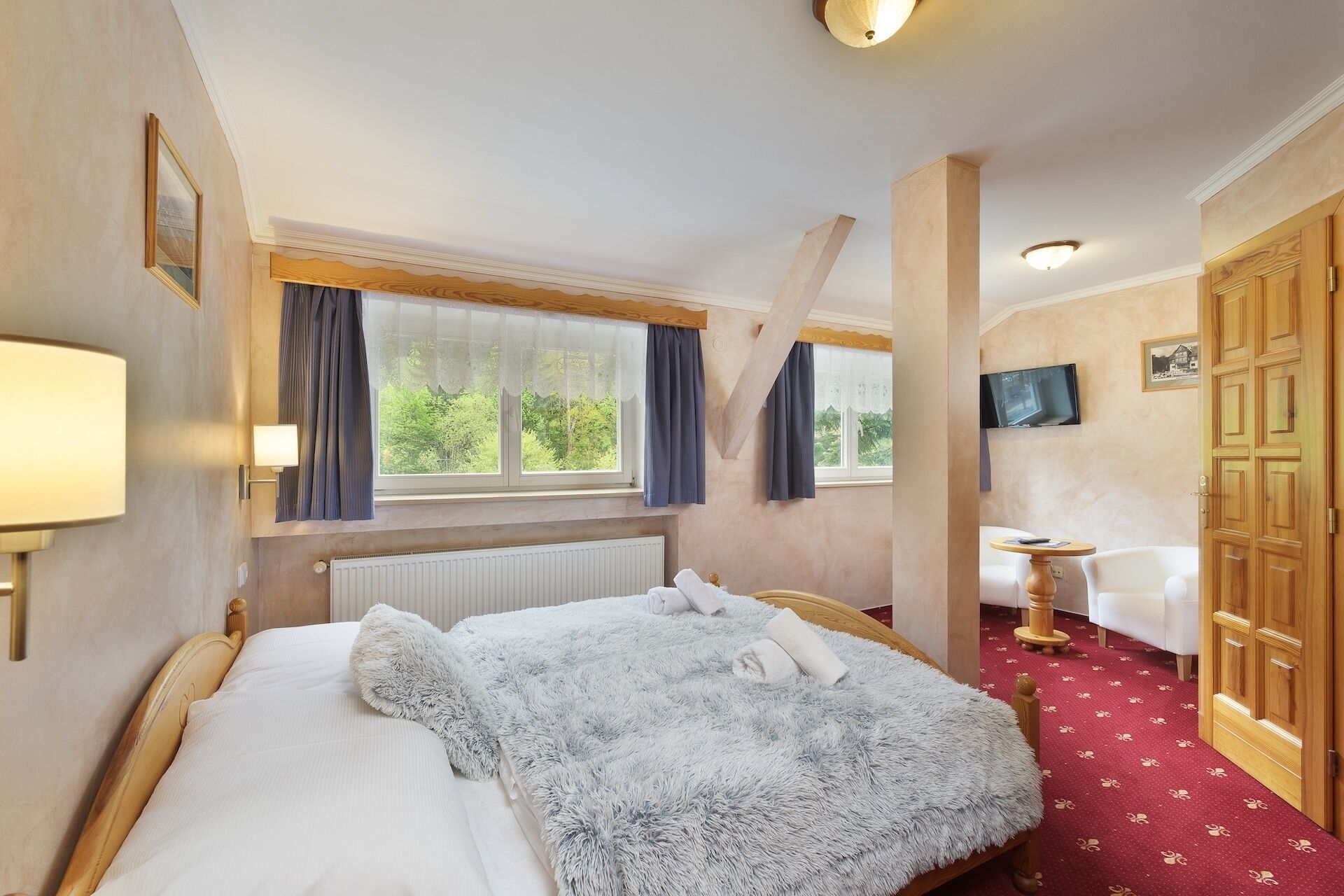 Premium bedding, free WiFi, bed sheets