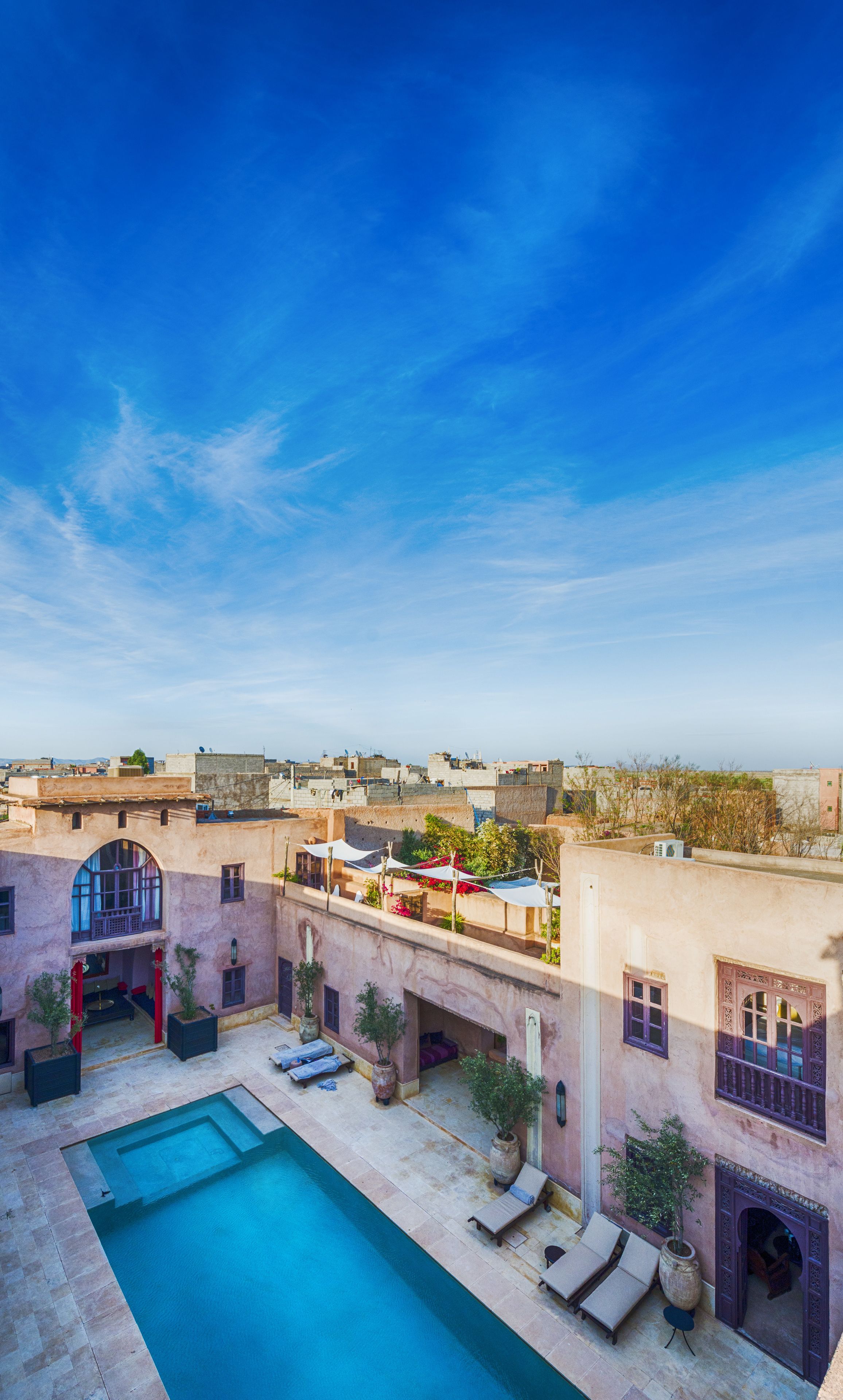 منظر من الجو على ارتفاع عالٍ