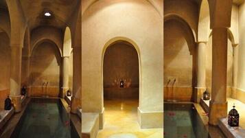 Turkish bath, body treatments, body wraps, body scrubs