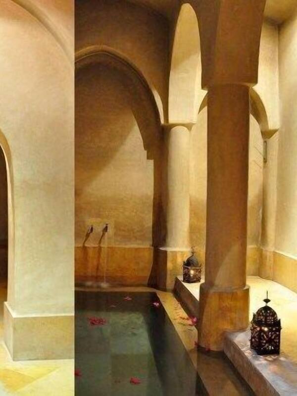 Mandi tangas / hammam, rawatan badan, balut badan, lulur badan