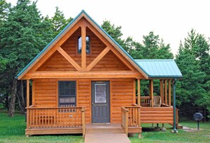 Cabins 1 & 2 | Balcony - Acorns Resort (Milford)