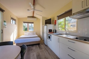 Basic Cabin, 1 bedroom with NO Bathroom | Private kitchen - Discovery Parks - West Beach Parks (West Beach)