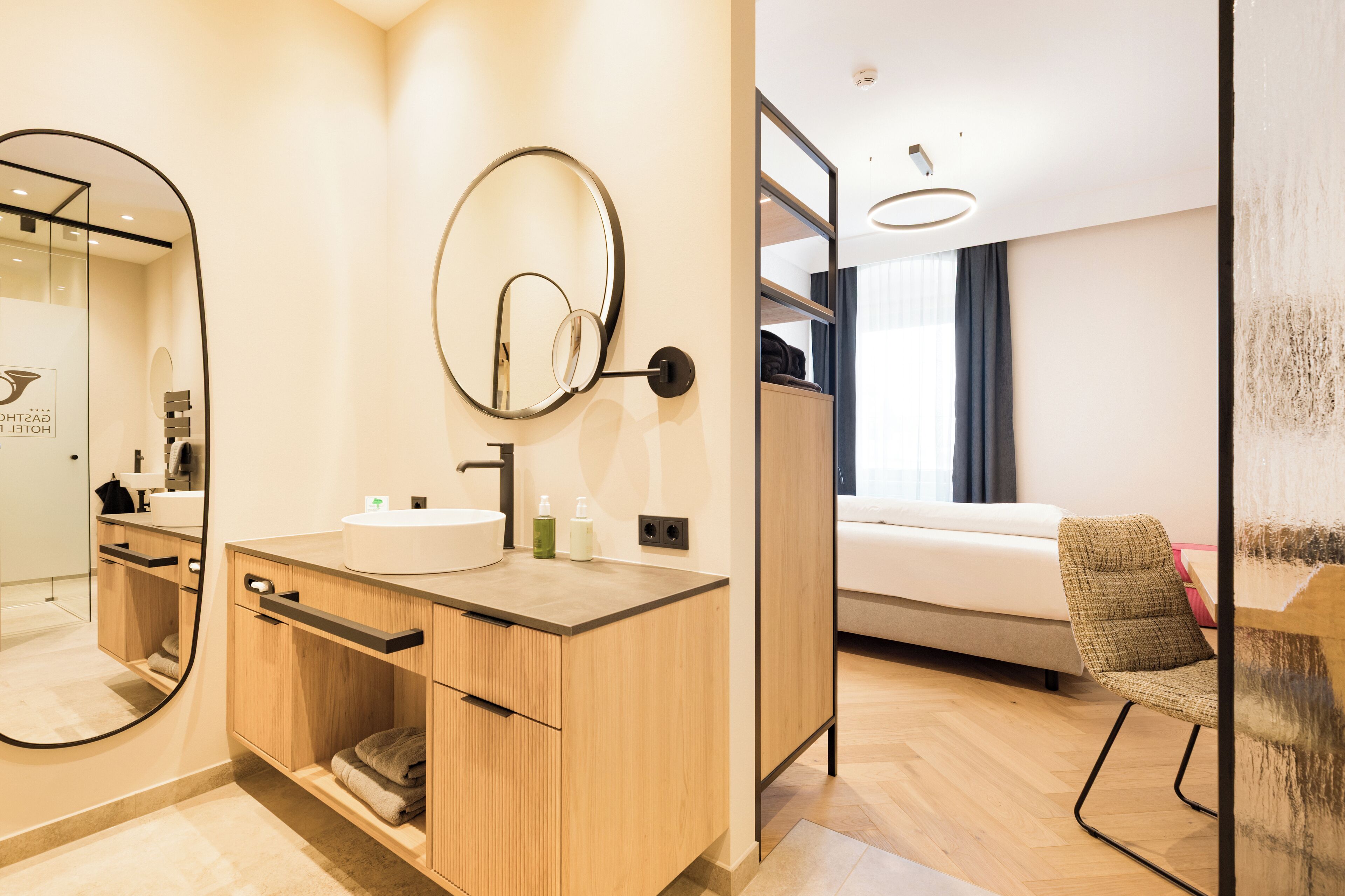 traditional double room single use, 1 king bed | bathroom | shower, hair dryer, bathrobes, slippers