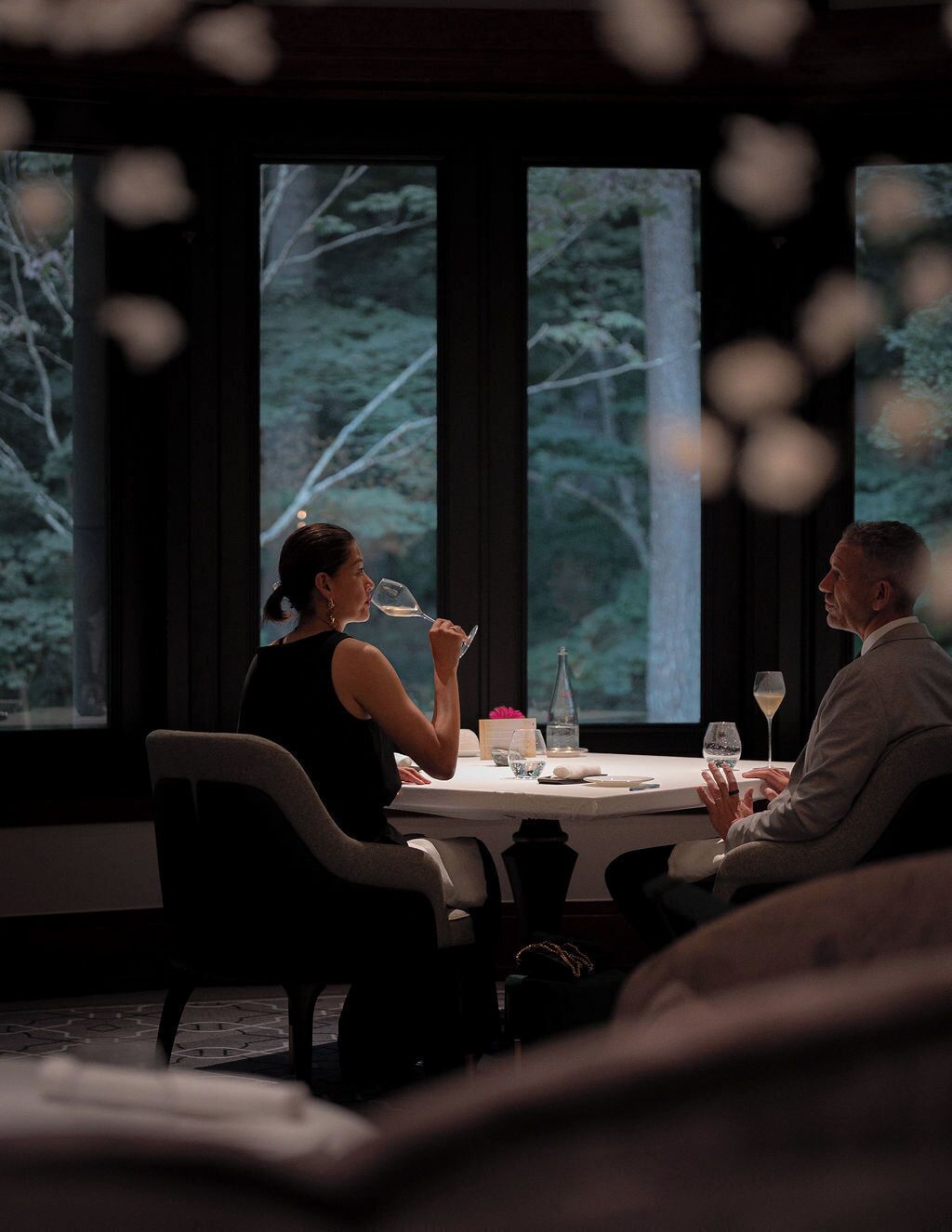 Couples dining