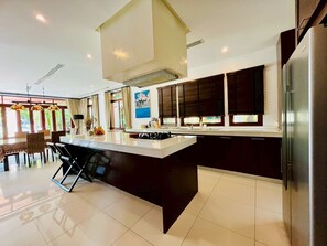 Villa, 4 Bedrooms | Private kitchen | Full-size fridge, microwave, oven, stovetop - Amatapura Beach Villa 12 (Krabi)