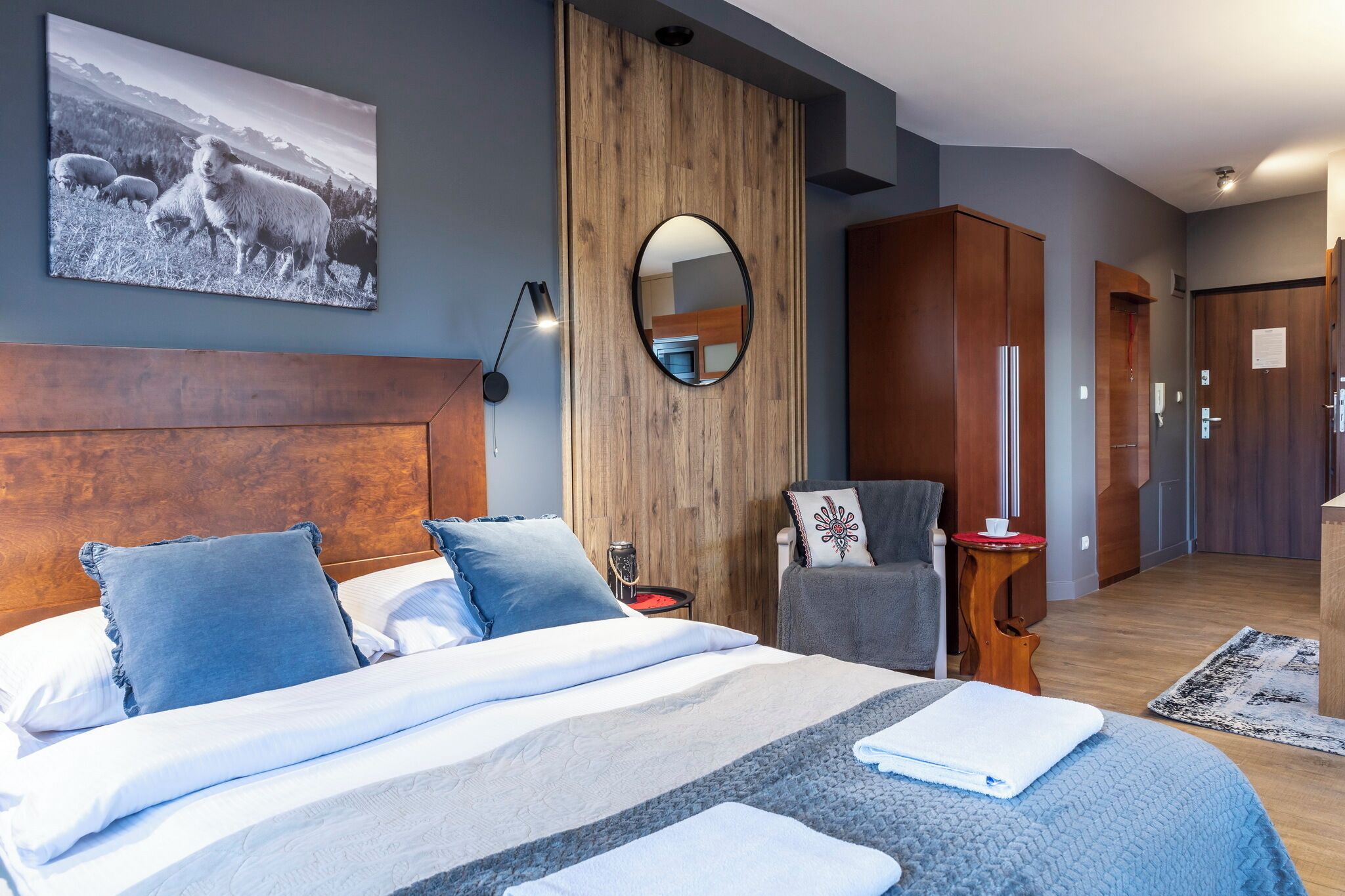 Căn hộ (Skocznia 1 ground floor) | Trang trí khác biệt, trang bị nội thất với thiết kế riêng biệt 