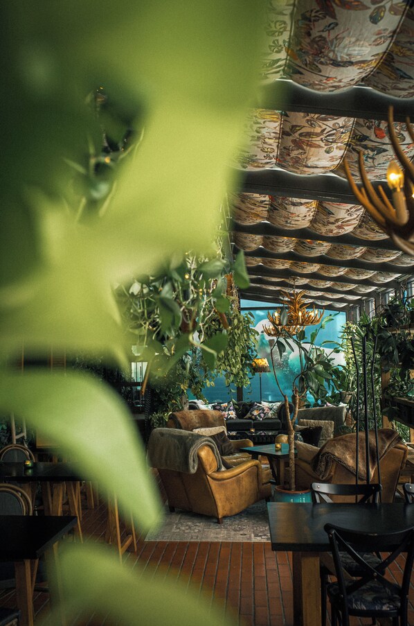 Sala de estar en el lobby