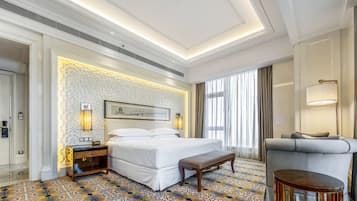 Down duvets, pillow-top beds, minibar, in-room safe