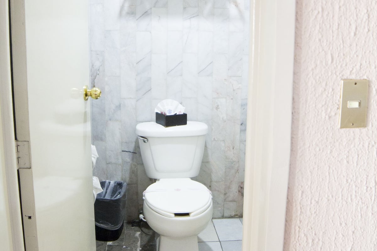 shower, free toiletries, towels