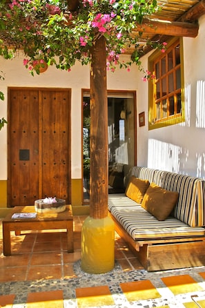 Sittområde i lobbyn