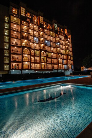 Front of property - evening/night