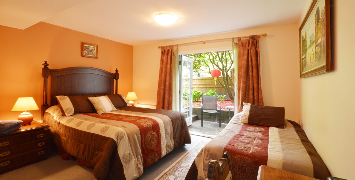 Individually decorated, individually furnished, desk, iron/ironing board