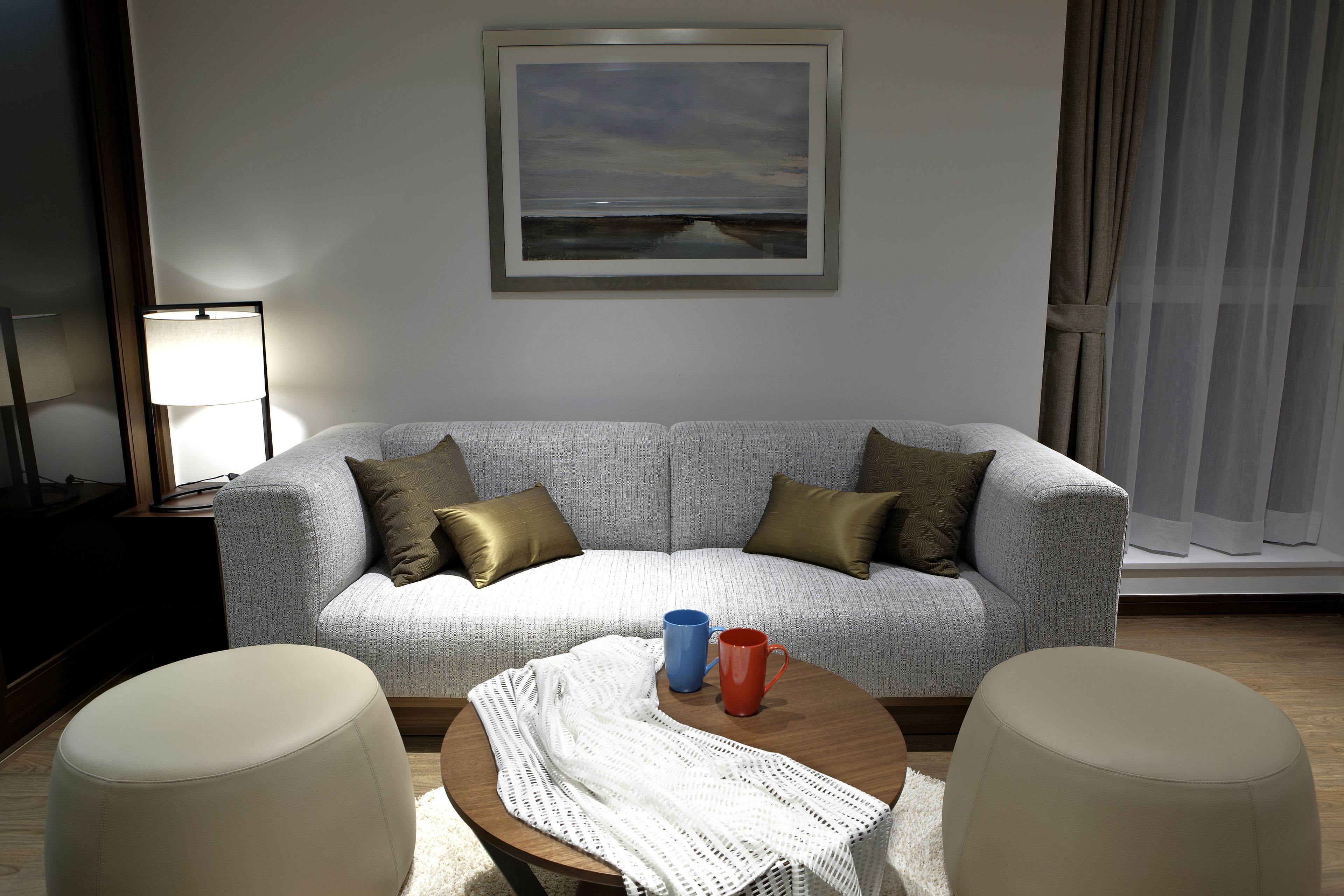 ocloud suite room | living area | 42-inch led tv with cable channels, tv