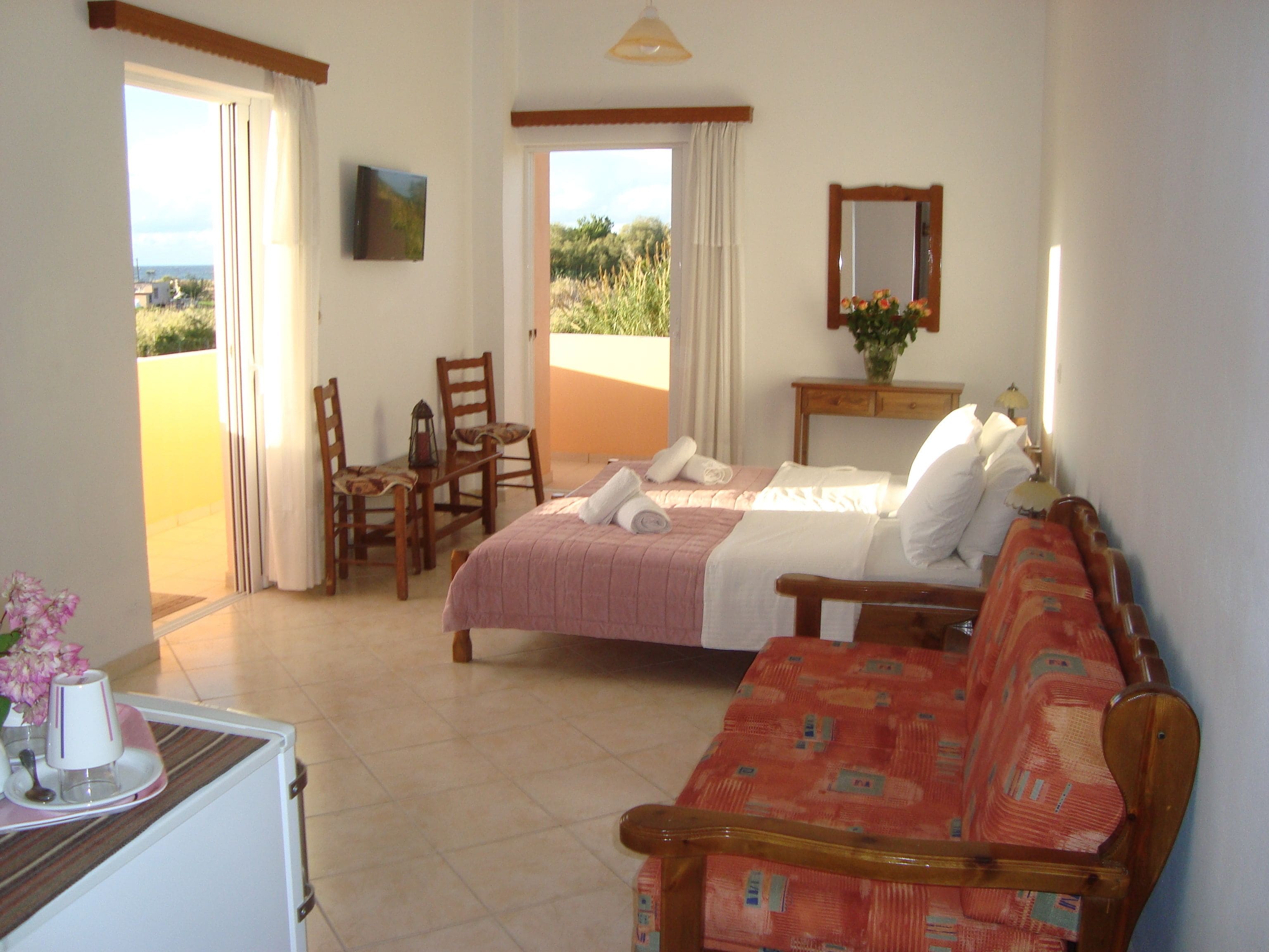 Uitzicht vanuit de kamer