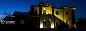 Front of property – evening/night