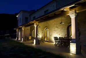 Front of property – evening/night