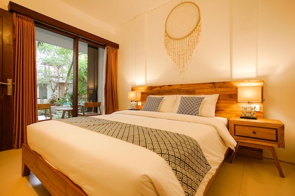 Deluxe Room With Terrace | In-room safe, soundproofing, free WiFi - The Kubu Hotel (Kuta)