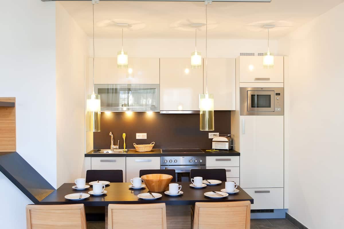 premium apartment, 2 bedrooms, kitchen, mountain view | private kitchen | espresso maker, coffee/tea maker, electric kettle