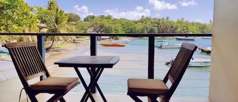 Room, 1 King Bed, Kitchenette, Beach View | View from room