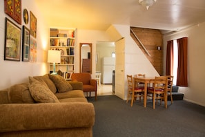 Family Cabin | Living area | Flat-screen TV - June Lake Villager (June Lake)