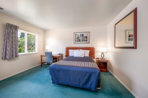 Single Room, 1 Queen Bed | Pillow-top beds, desk, blackout curtains, iron/ironing board