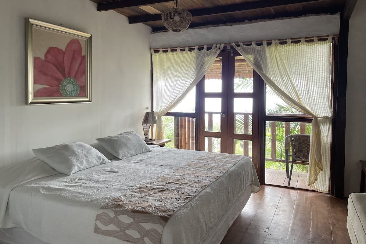 1 bedroom, down comforters, pillowtop beds, individually decorated