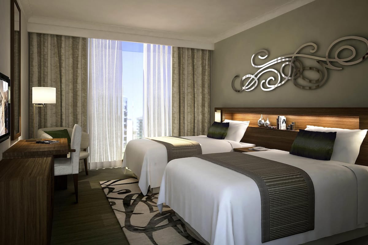 1 habitación y ropa de cama de alta calidad