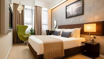 Minibar, desk, iron/ironing board, free WiFi