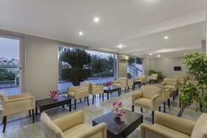 Sittområde i lobbyn