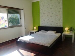 Blackout curtains, iron/ironing board, free WiFi, bed sheets