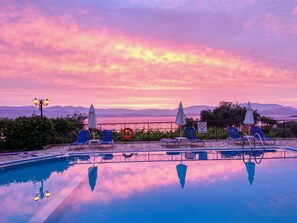 Vue sur la campagne depuis l’hébergement