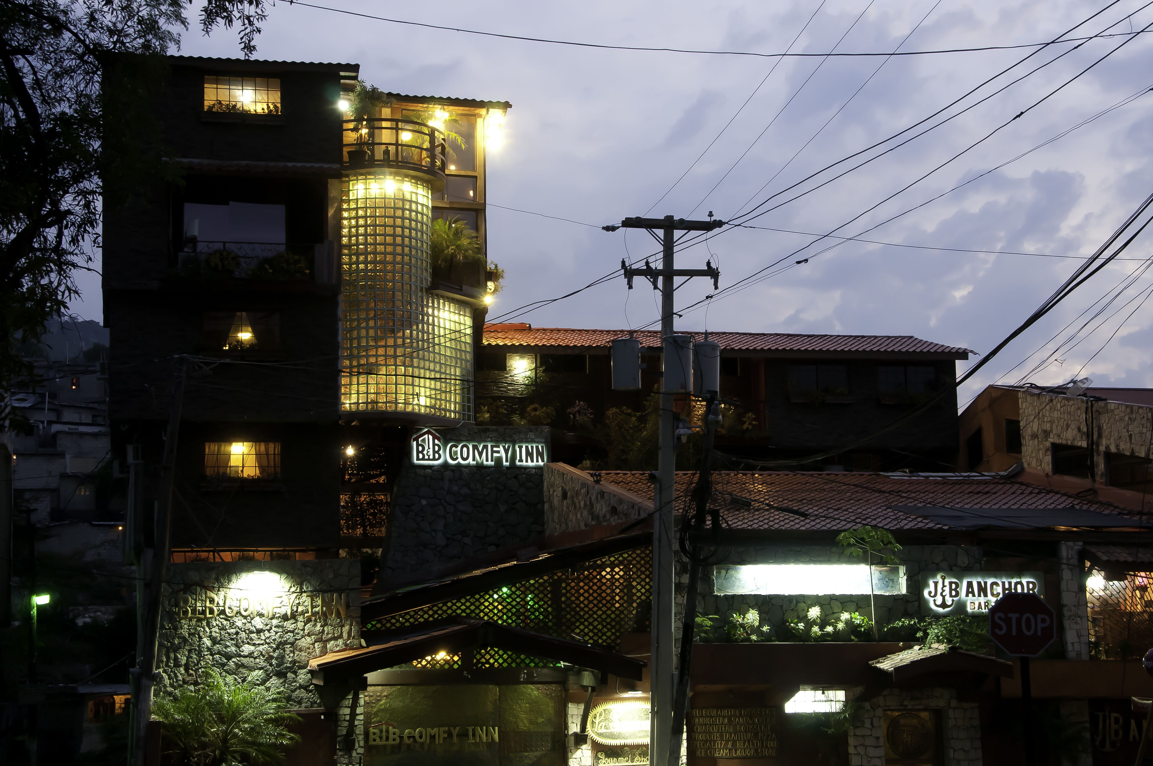 front of property – evening/night