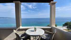 Exclusive Apartment, 1 Bedroom, Balcony, Sea View | Balcony - Nissaki Bay (Corfu)